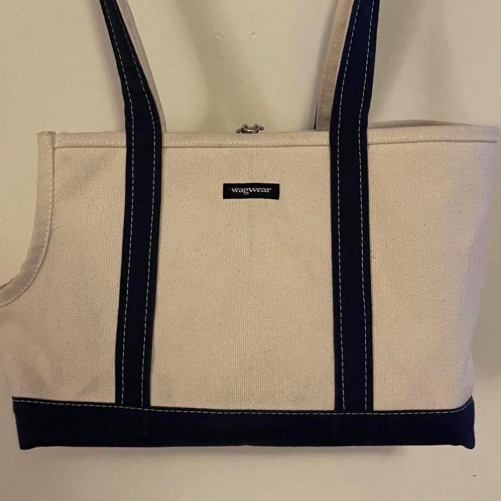 Wagwear Boat Canvas Carrier - Classic in Navy